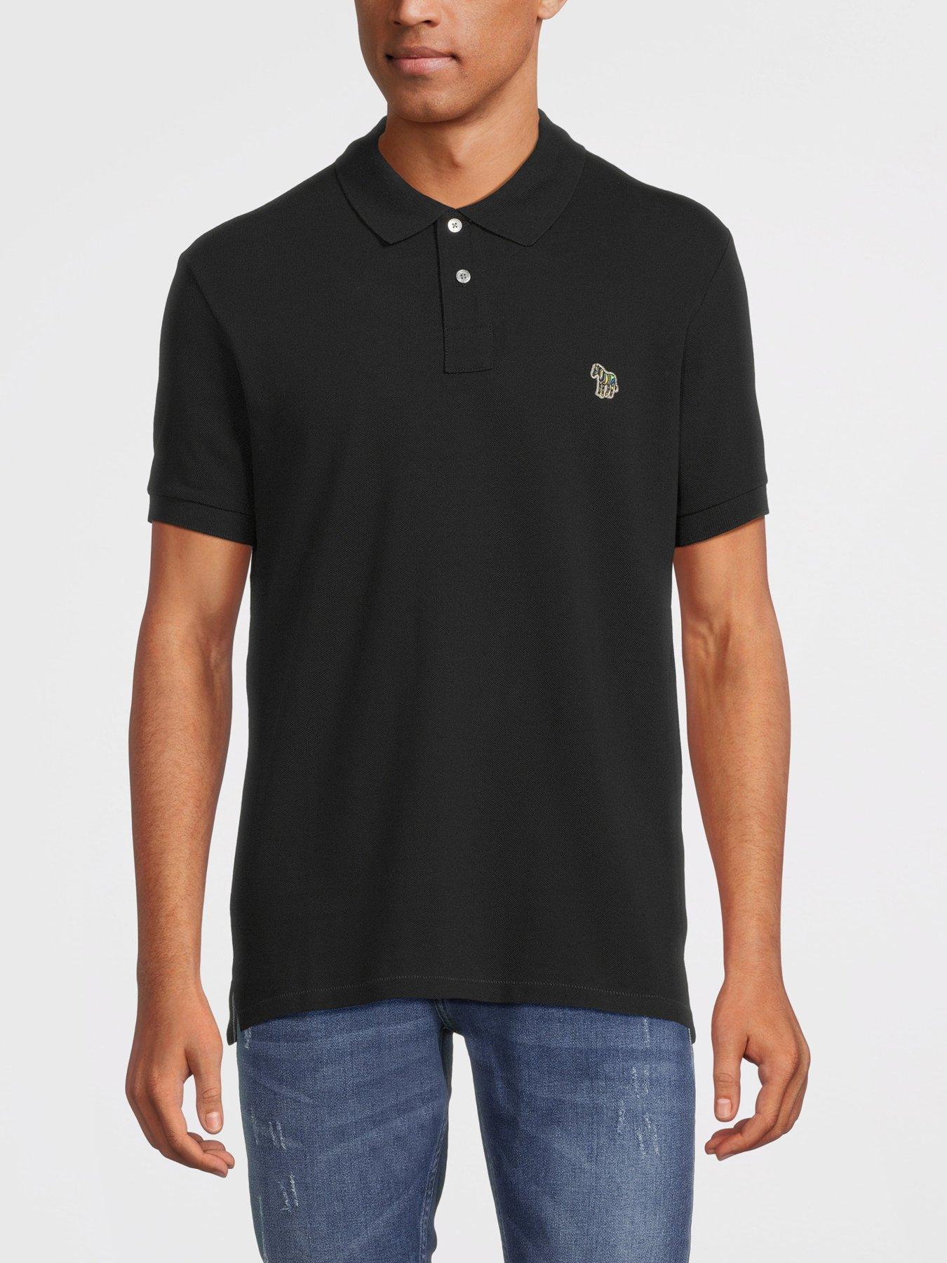 undefined Zebra Regular Fit Polo Shirt - Black