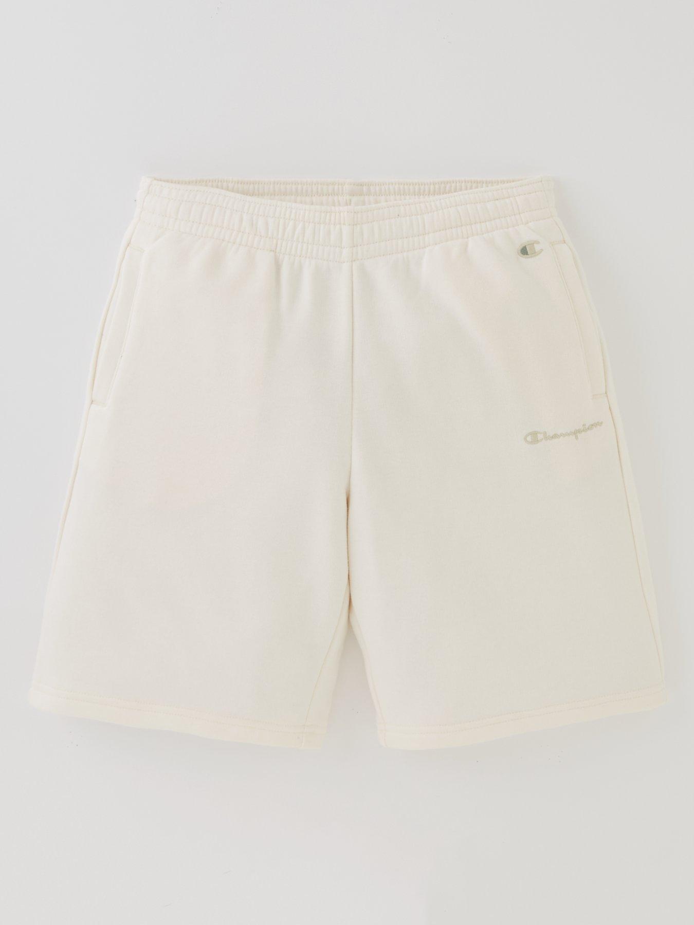 Champion off cheap white shorts