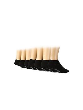 jeff banks 7 pack of trainer liners - black