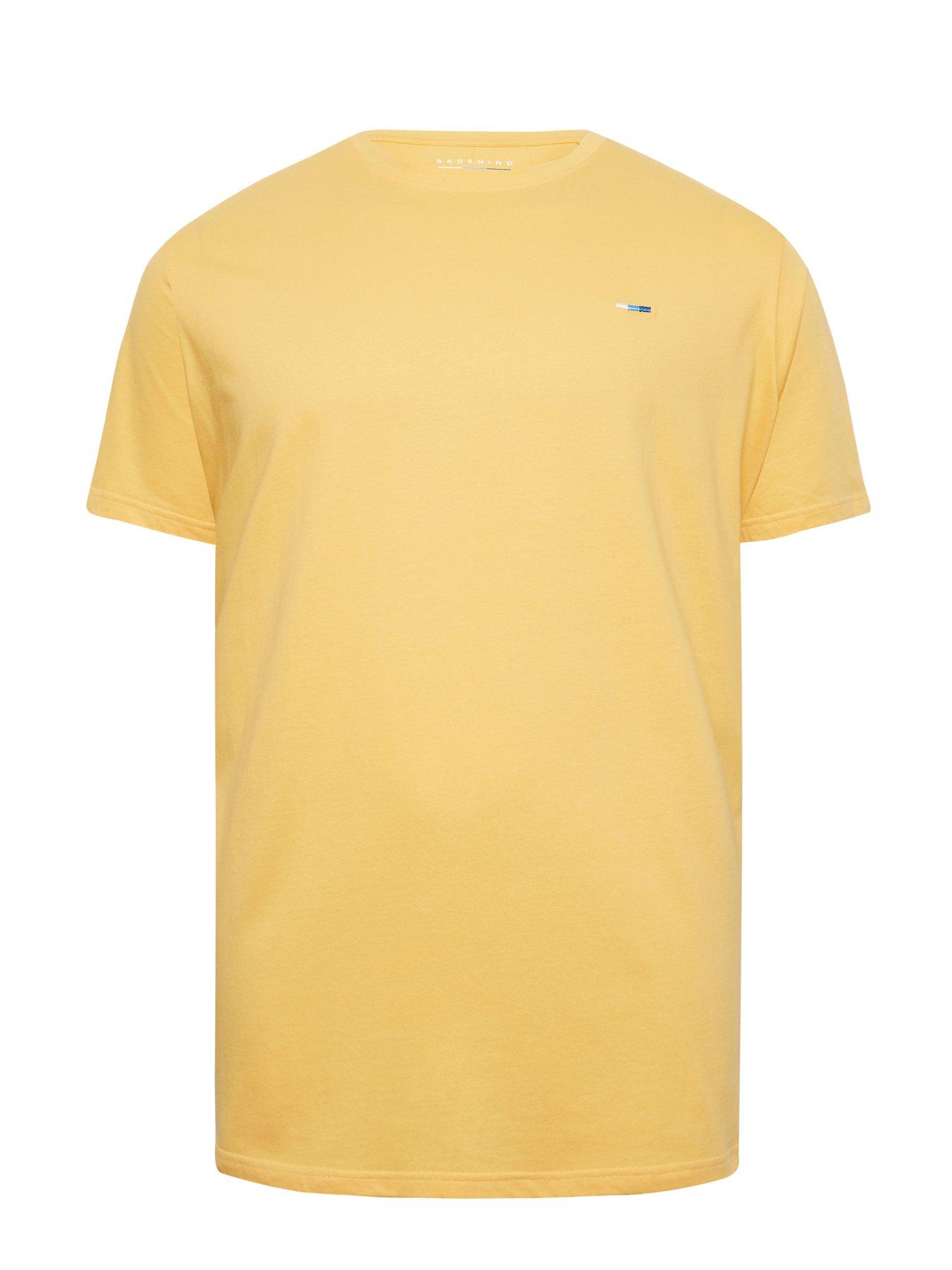BadRhino: Plain T-shirt - Flax - Yellow