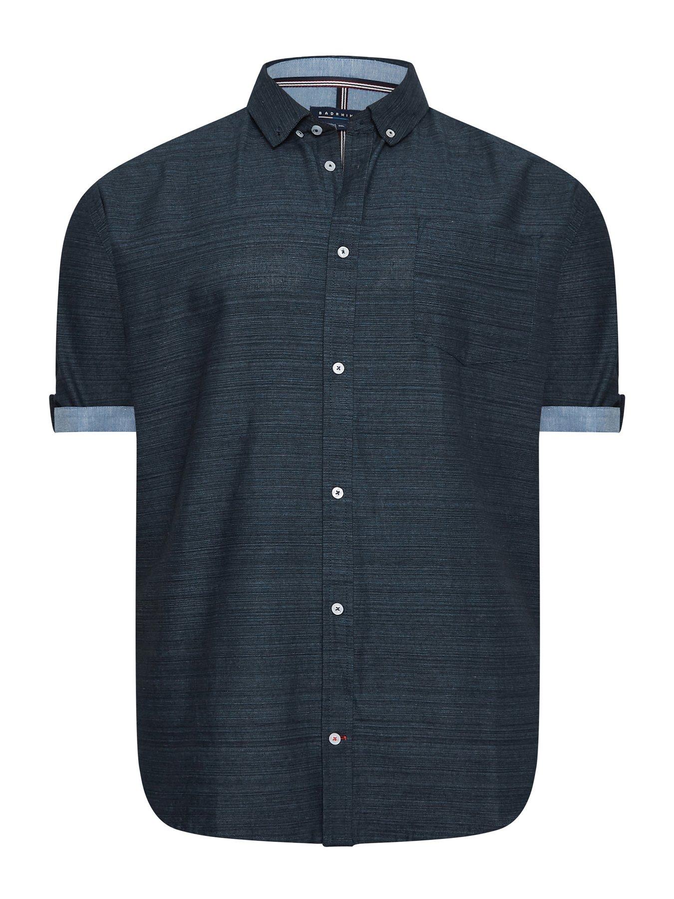 Image 1 of 3 of BadRhino Slub Shirt - Navy