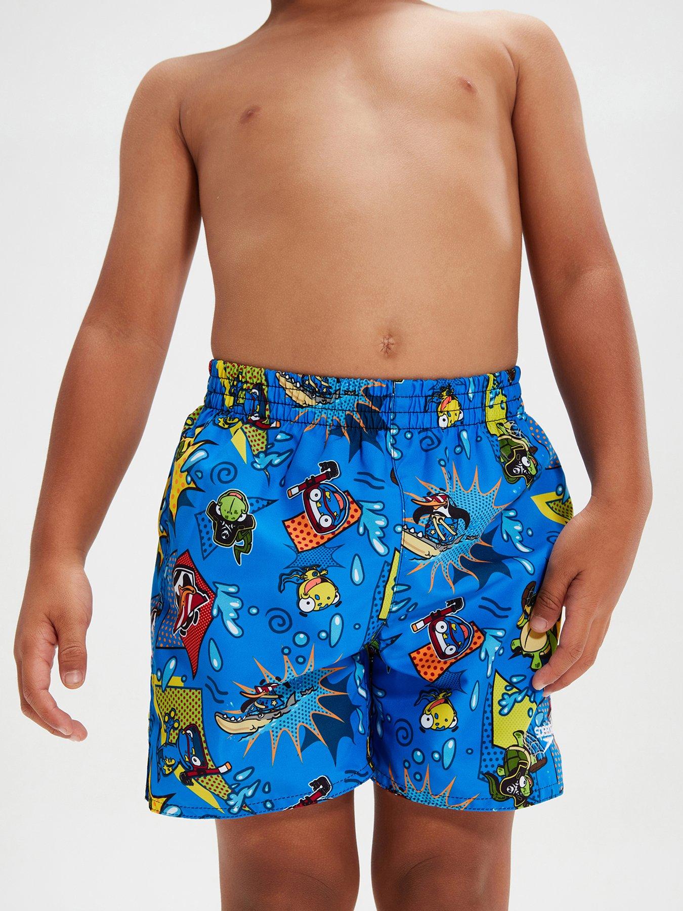 undefined Boys Learn To Swim 11" Watershort - Blue Print