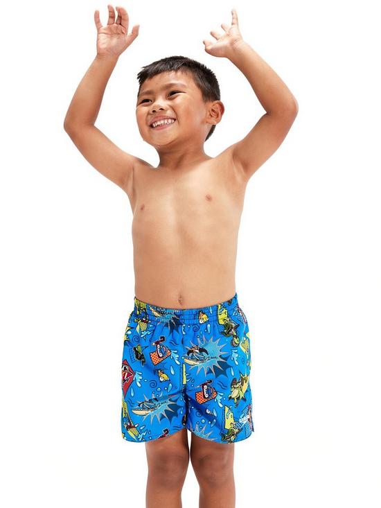 front image of speedo-boys-learn-to-swim-11-watershort-blue-print