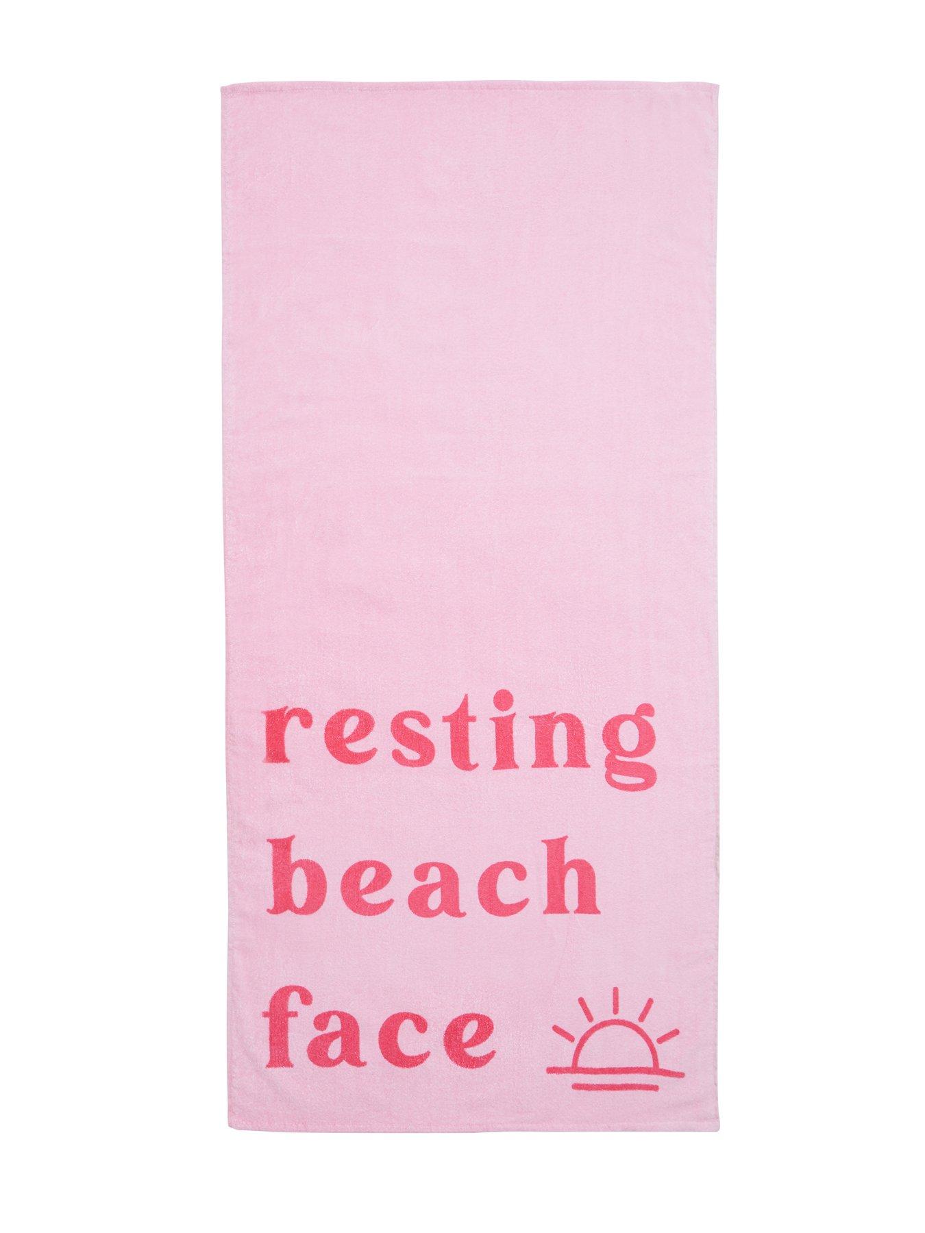 Image 2 of 4 of Sassy B Resting Beach Face Beach Towel