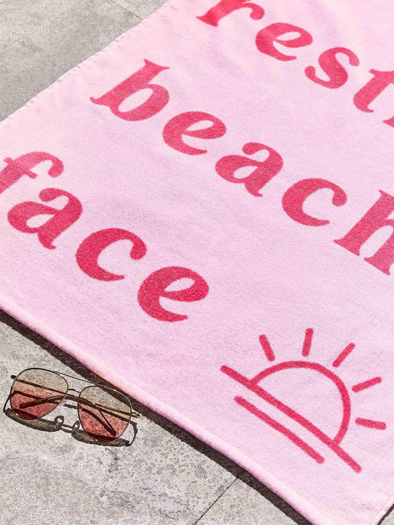 Image 3 of 4 of Sassy B Resting Beach Face Beach Towel