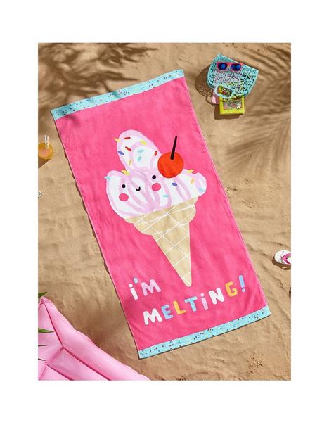 catherine-lansfield-im-melting-beach-towel