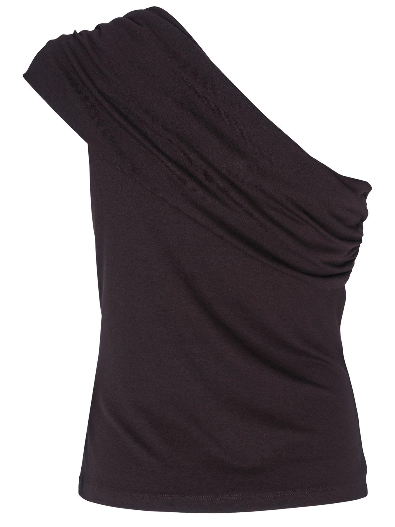 Mint Velvet Black One Shoulder Top | Very.co.uk