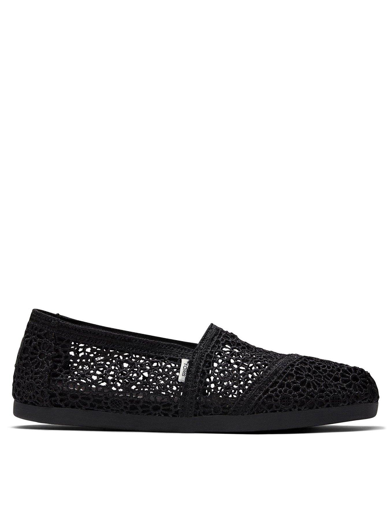 undefined Alpagata Moroccan Crochet Espadrille - Black