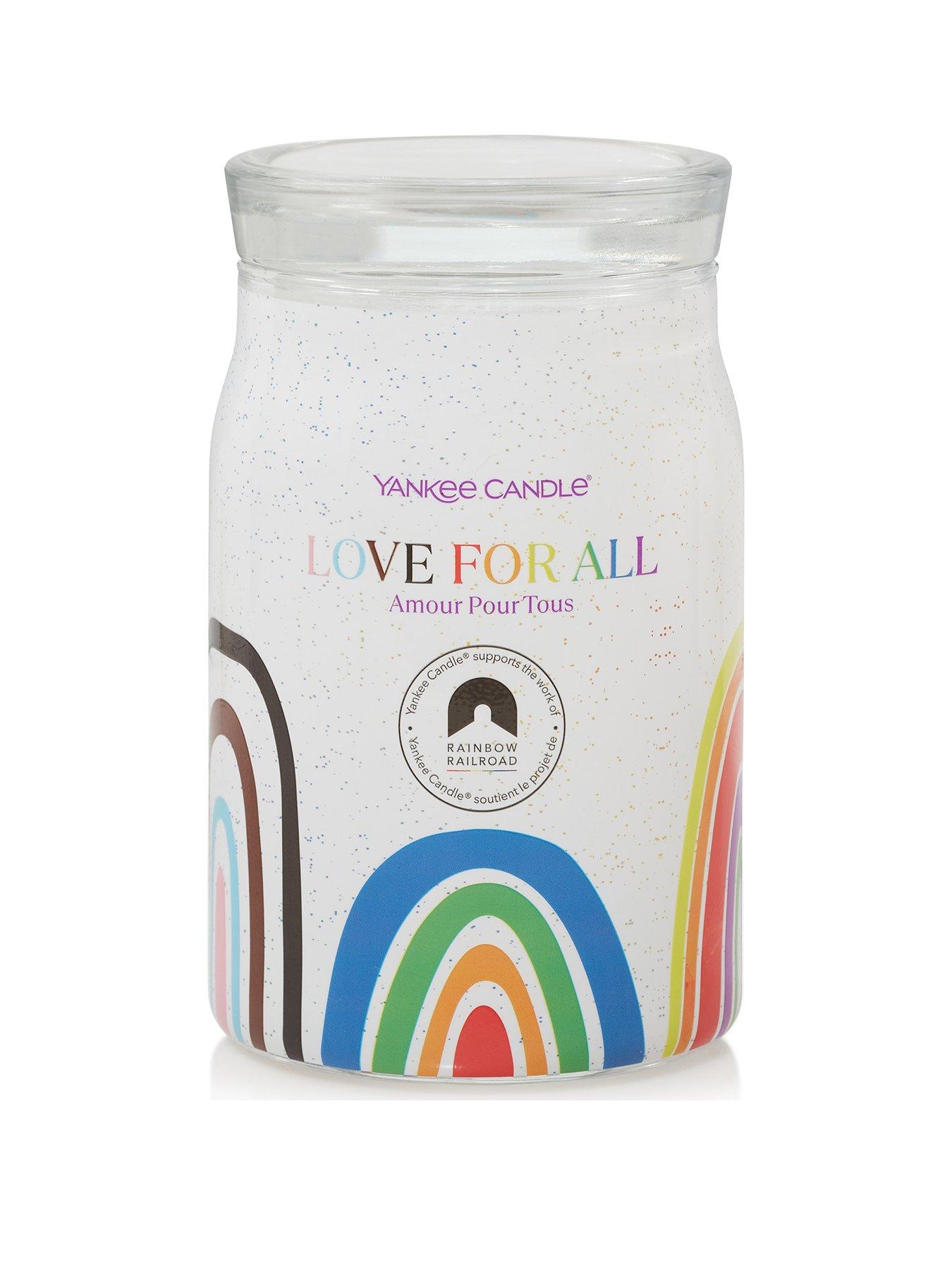 Product photograph of Yankee Candle Signature Large Jar Candle - Love For All from very.co.uk