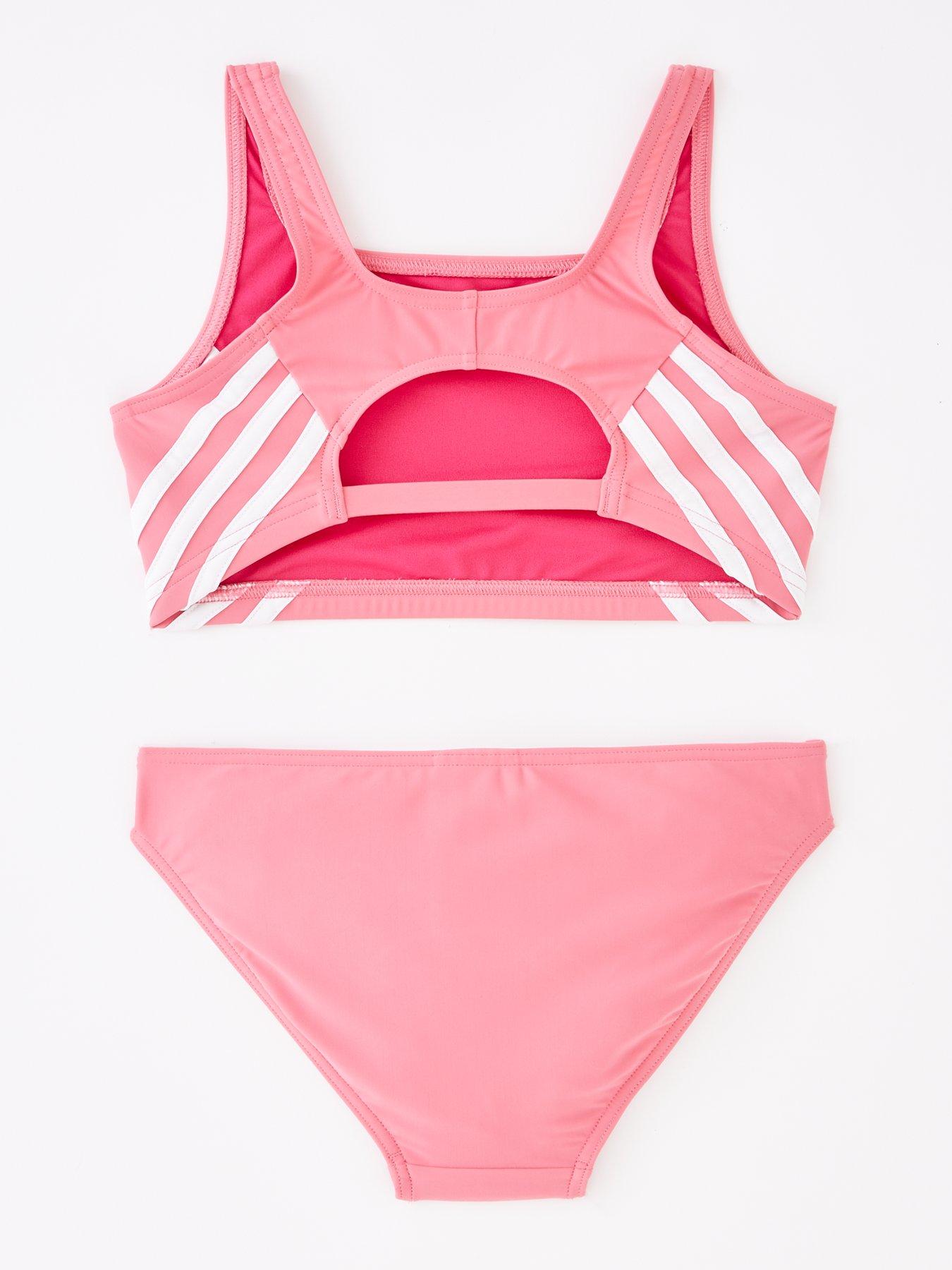 Girl in hot sale pink adidas bikini