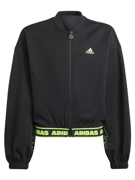 adidas-sportswear-junior-girls-dance-crop-bomber-black