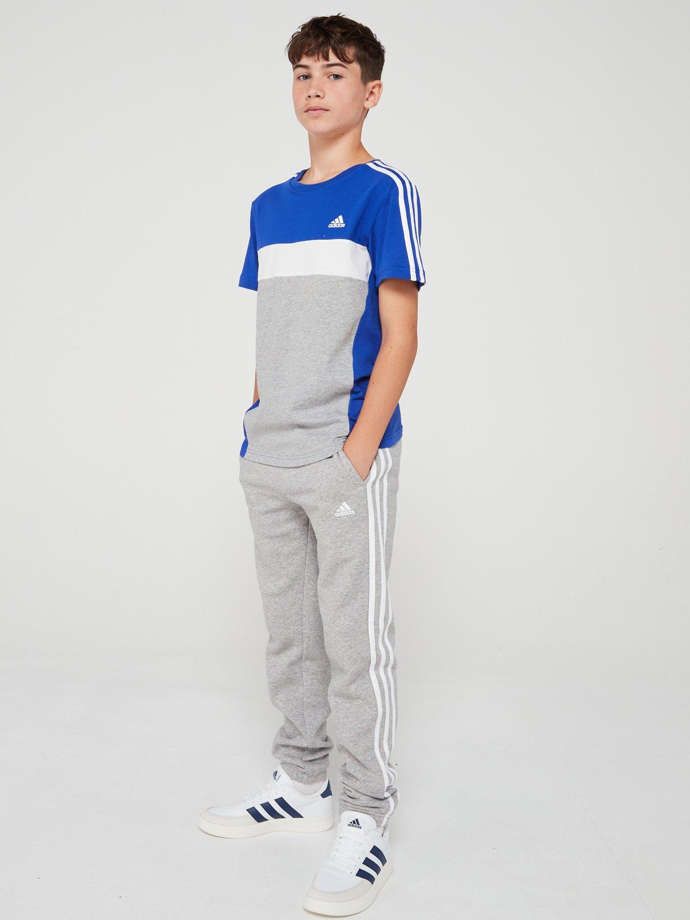 Image 3 of 6 of adidas Sportswear Junior Kids Colorblock Short Sleeve T-Shirt &nbsp;- Blue