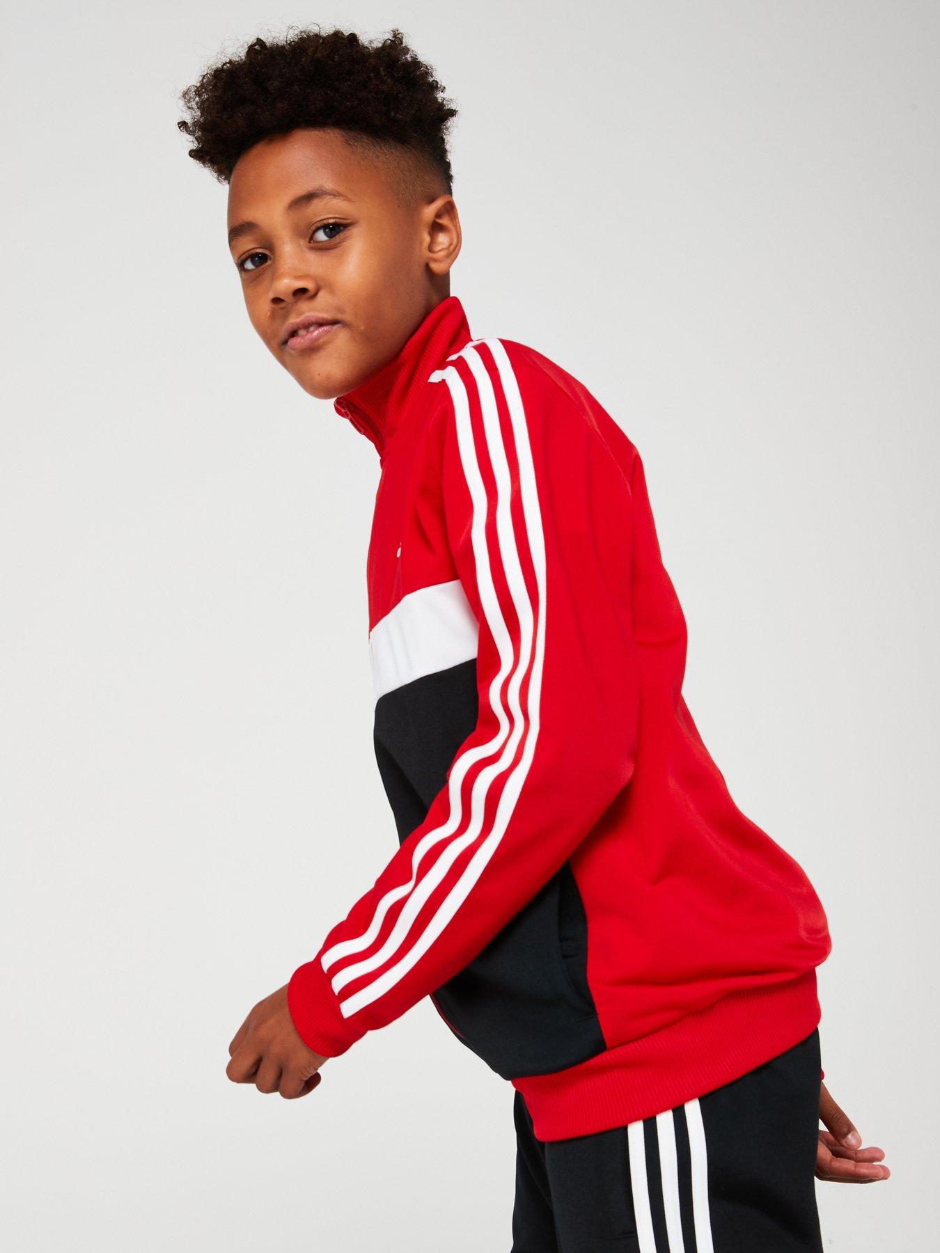 Junior Kids Colorblock Tracksuit Red