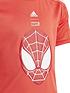  image of adidas-sportswear-younger-boys-disney-spiderman-tee-red