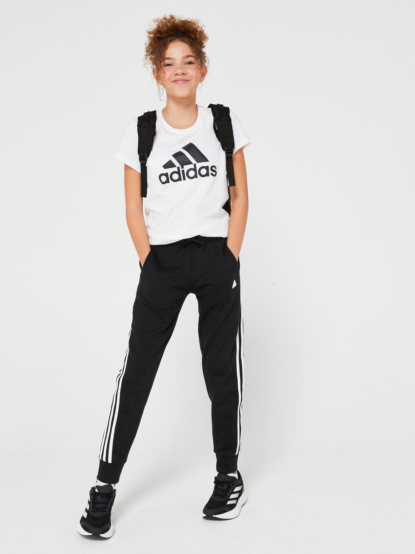 adidas Sportswear Junior Girls Essential Big Logo T-shirt - White