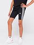  image of adidas-sportswear-junior-essentials-cycle-shorts-blackwhite