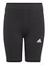  image of adidas-sportswear-junior-essentials-cycle-shorts-blackwhite