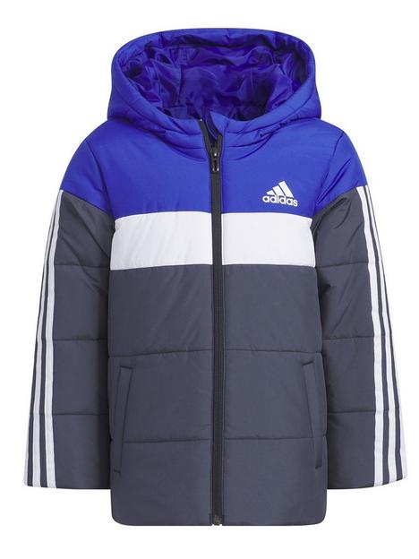 adidas-sportswear-unisex-younger-padded-jacket-blue