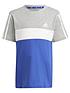  image of adidas-sportswear-younger-3-stripe-tiberio-tee-blue