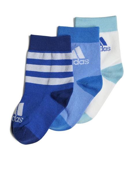 adidas-younger-3-pack-socks-blue