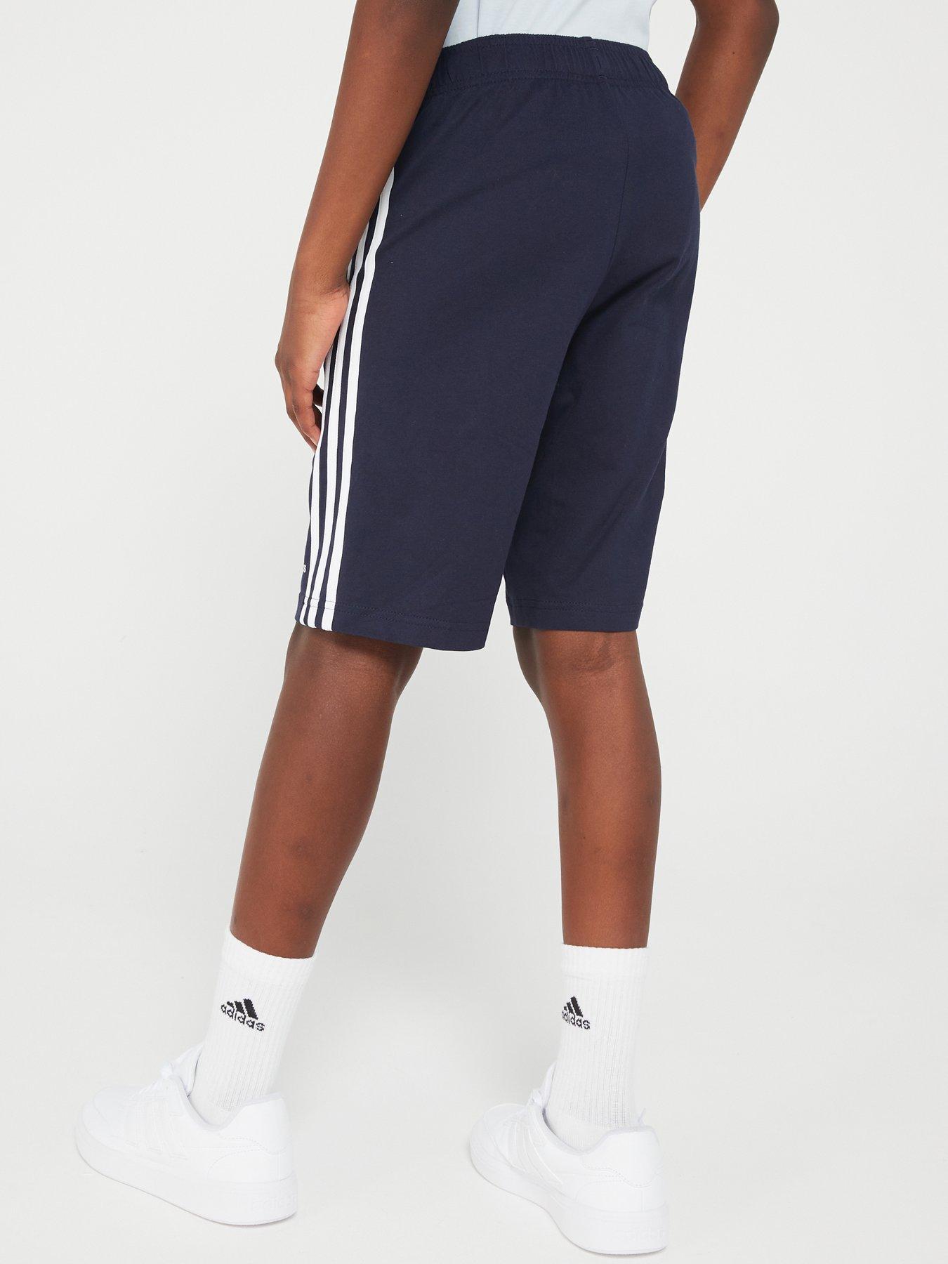 Adidas 3 stripe knit shorts online