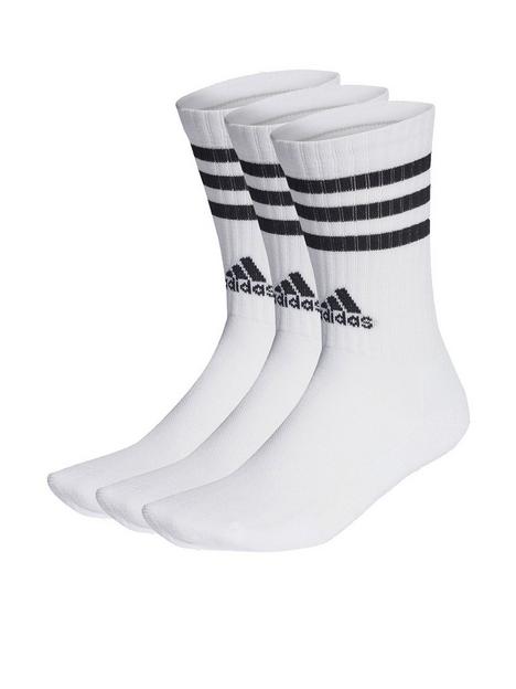 adidas-essentials-3-stripe-3-pack-crew-socks-whiteblack