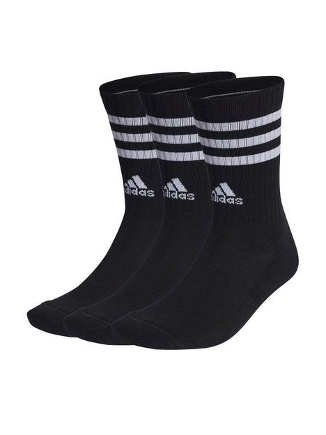 adidas-unisex-cushioned-3-stripe-crew-socks-3-pack-black