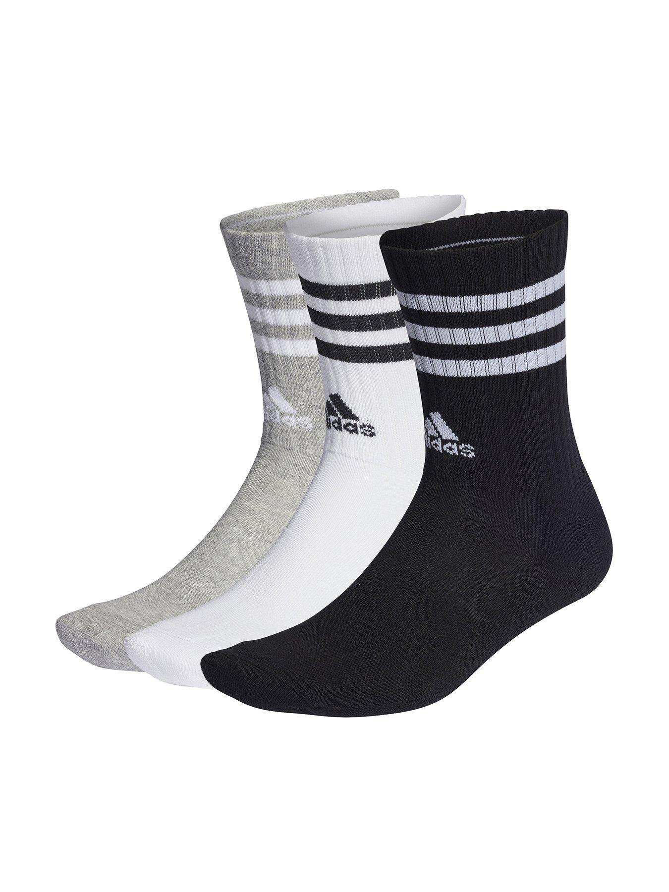 adidas Athletic Cushioned Low-Cut Socks 6 Pairs XL - White, Men's Training