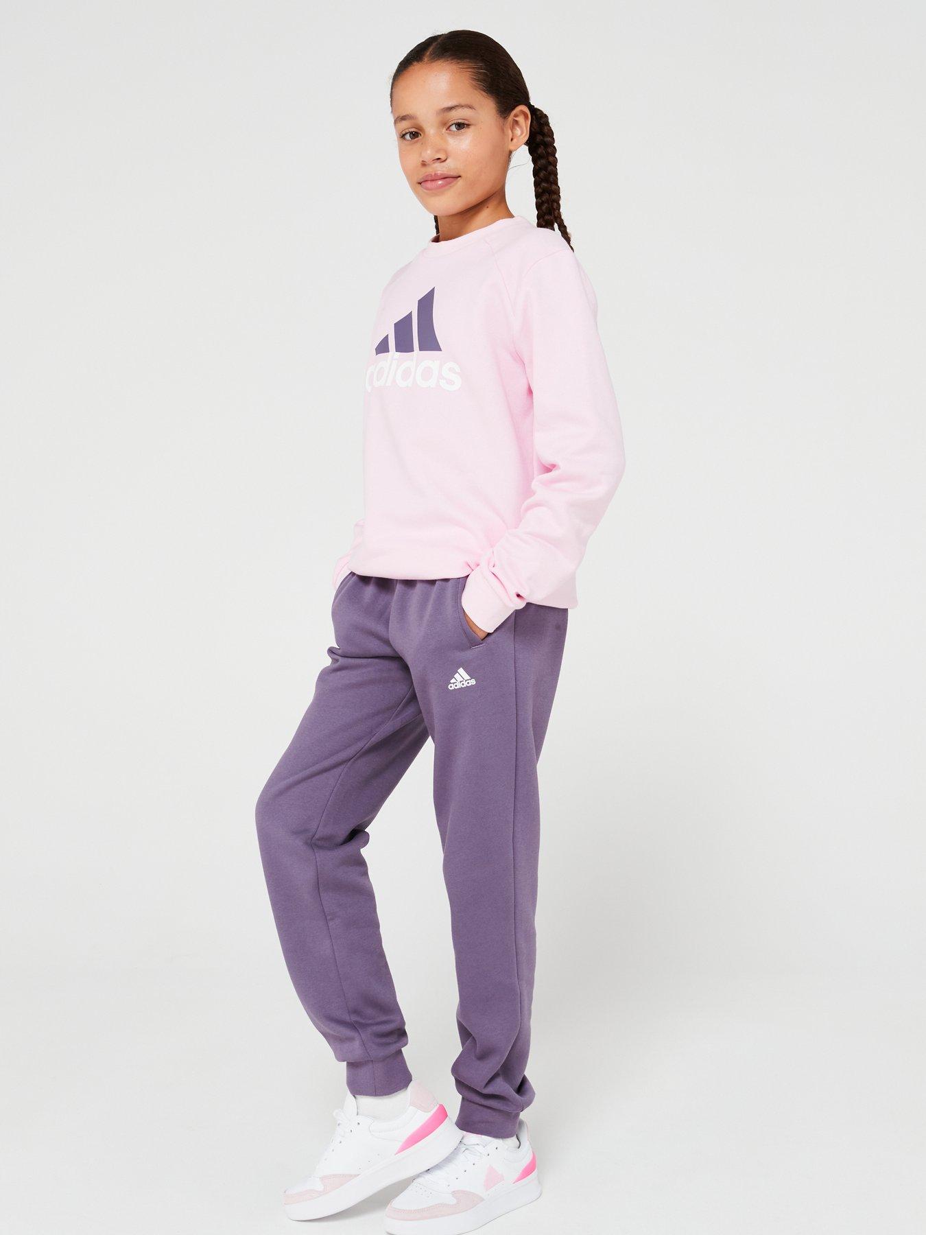 Pink and store purple adidas tracksuit