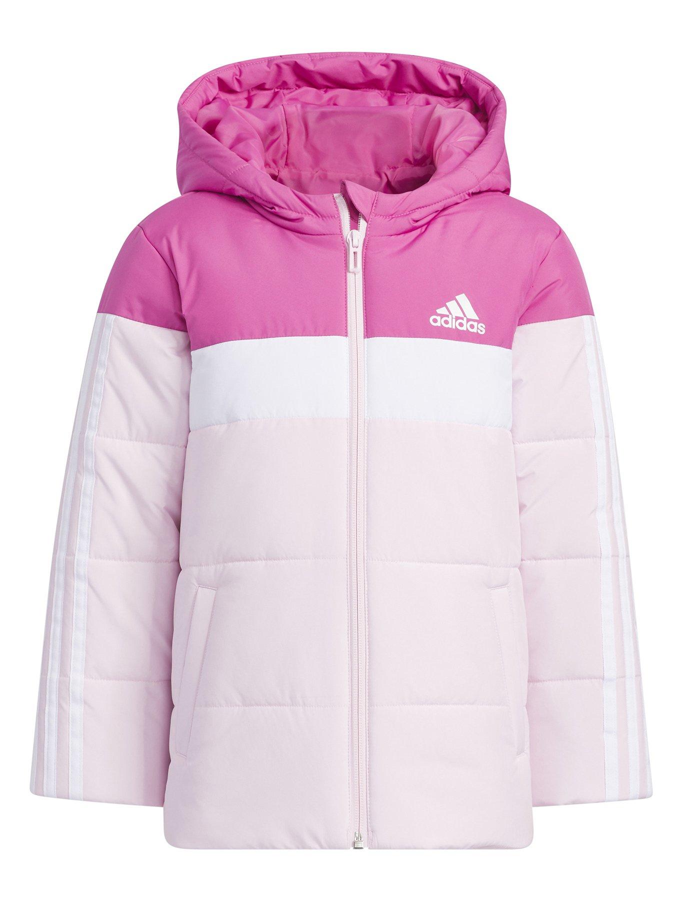 Pink cheap adidas coat