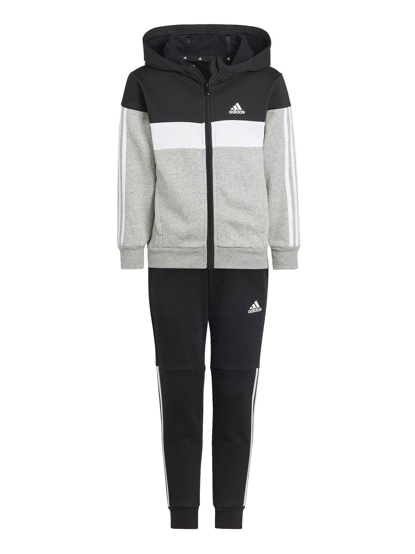 Adidas Sportswear Younger 3 Stripe Tiberio Tracksuit Blackwhite Uk 1725