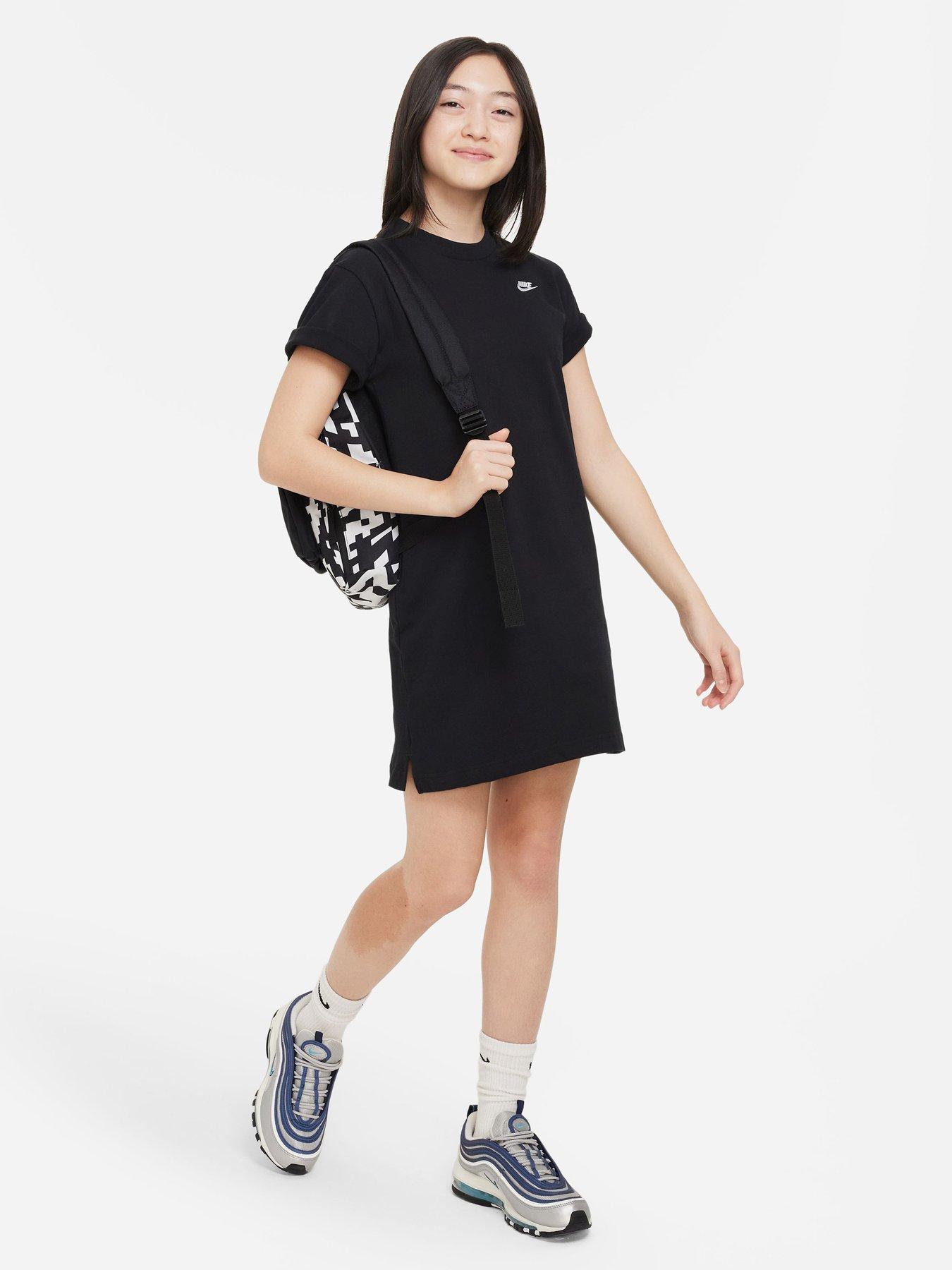 Black nike shop t shirt dress