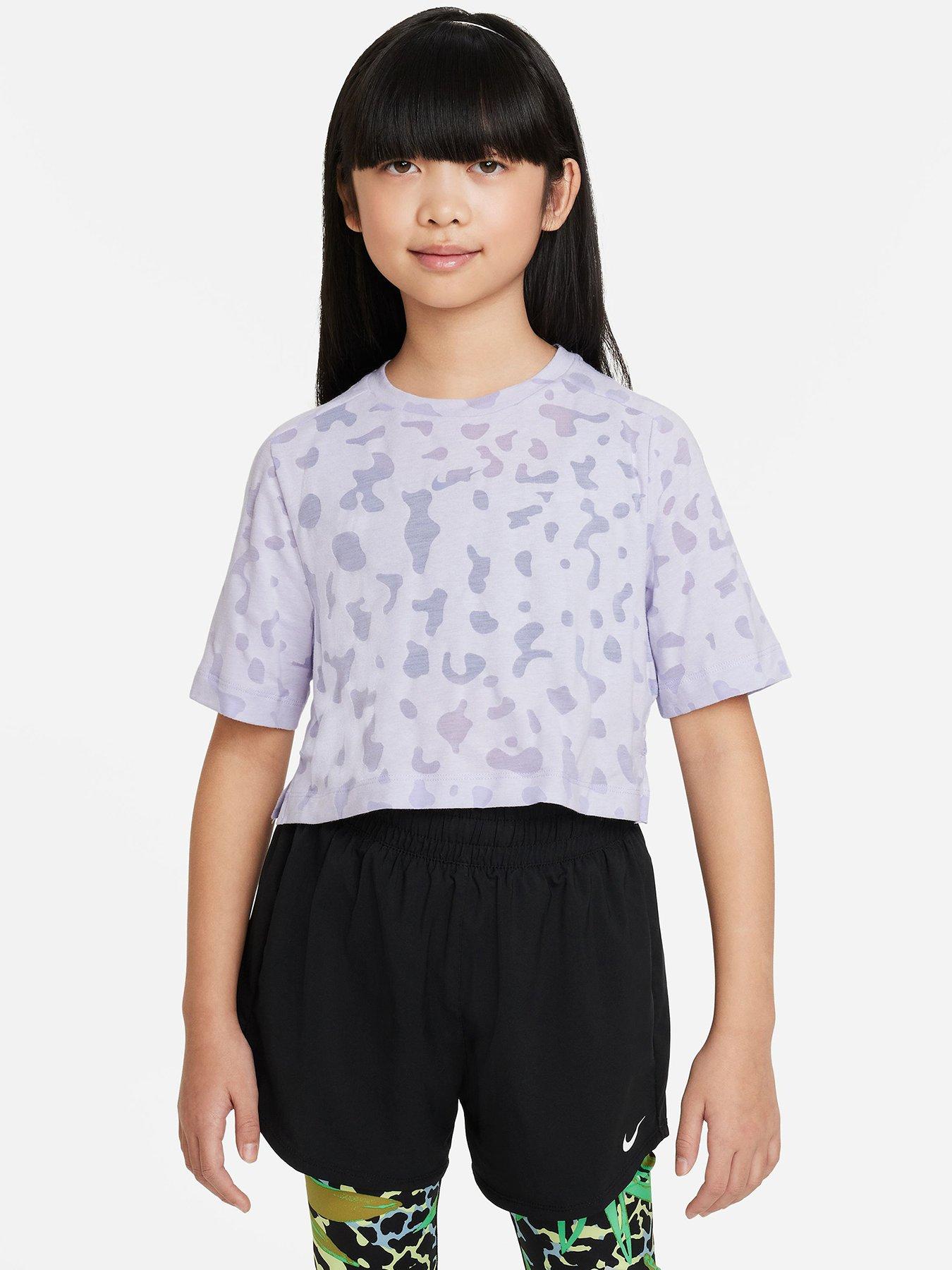 Girls purple nike on sale shirt