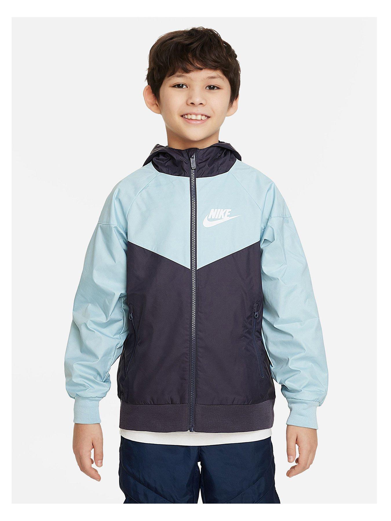 Nike Older Kids Sportswear Wind-ready Hooded Jacket - Navy | very.co.uk