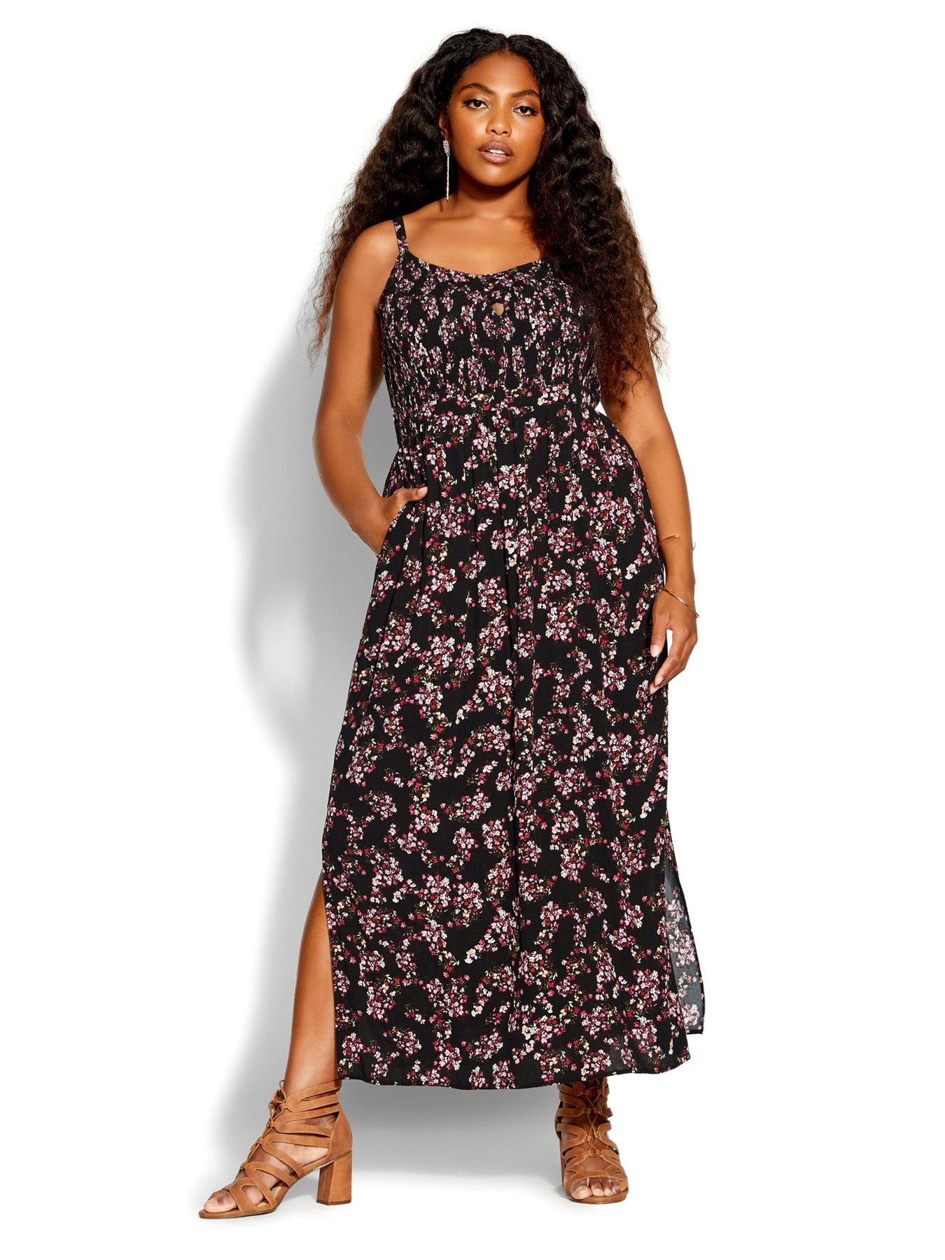 City chic floral outlet maxi dress