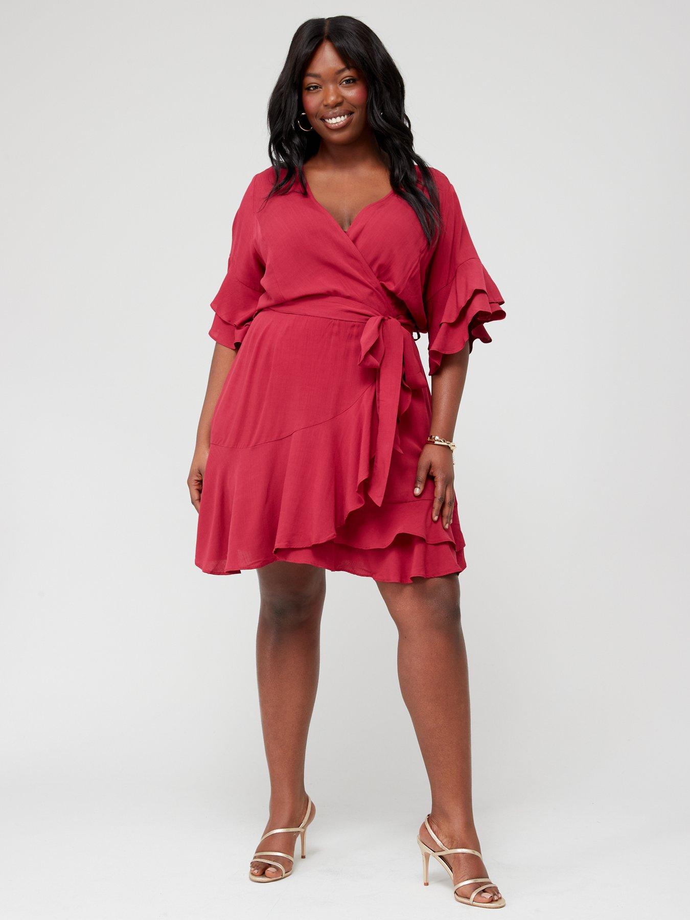 City chic shop ruffle dress