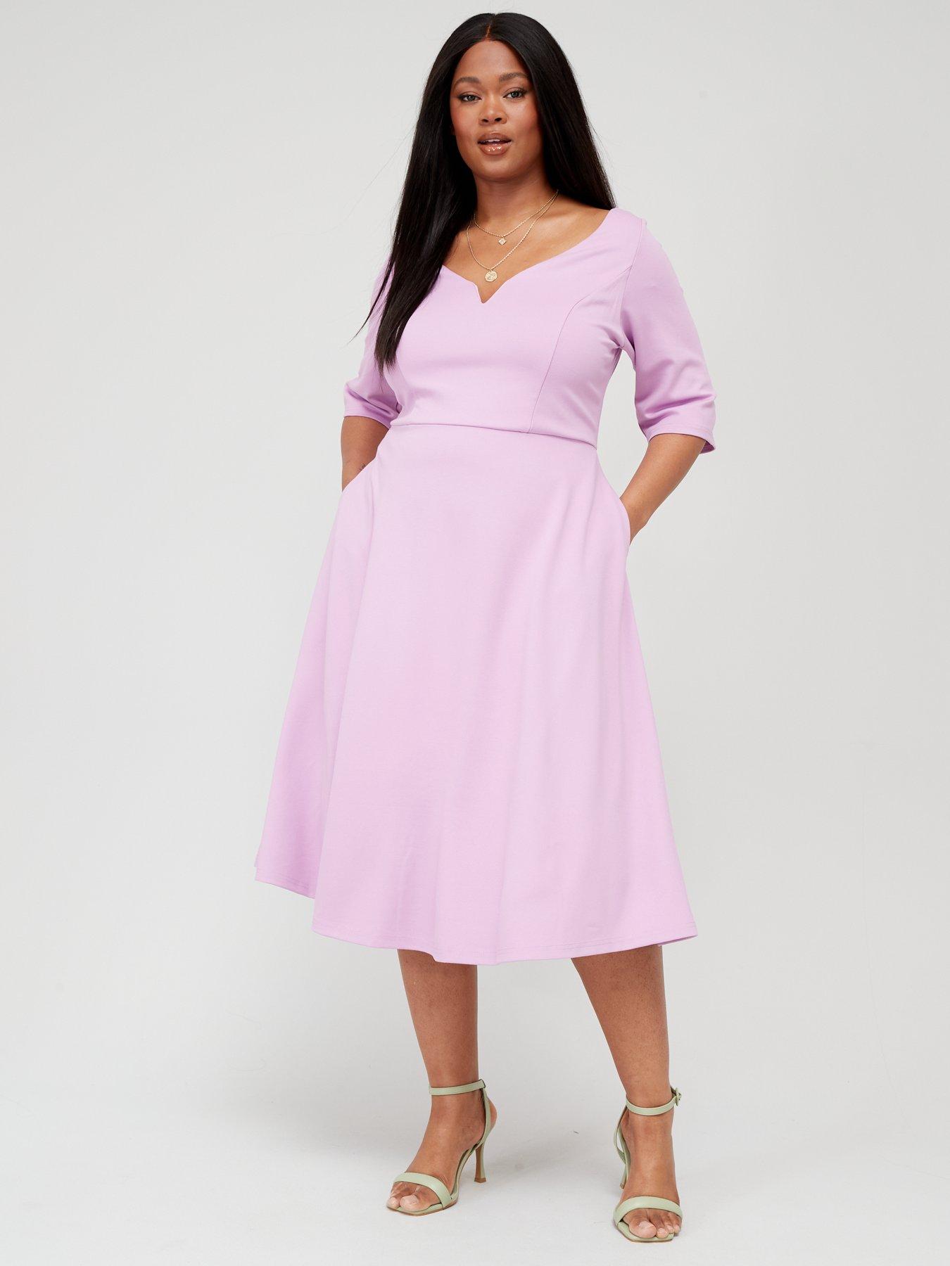 Plus size elbow outlet sleeve dress