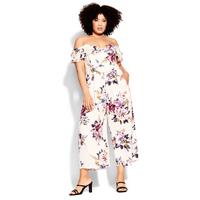 City Chic Summer Jumpsuit - Multi | very.co.uk