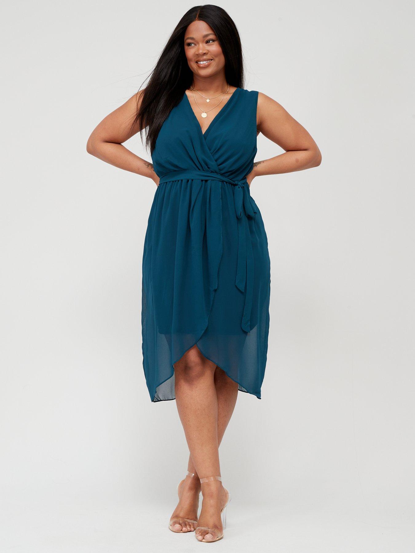 City chic 2025 teal dress