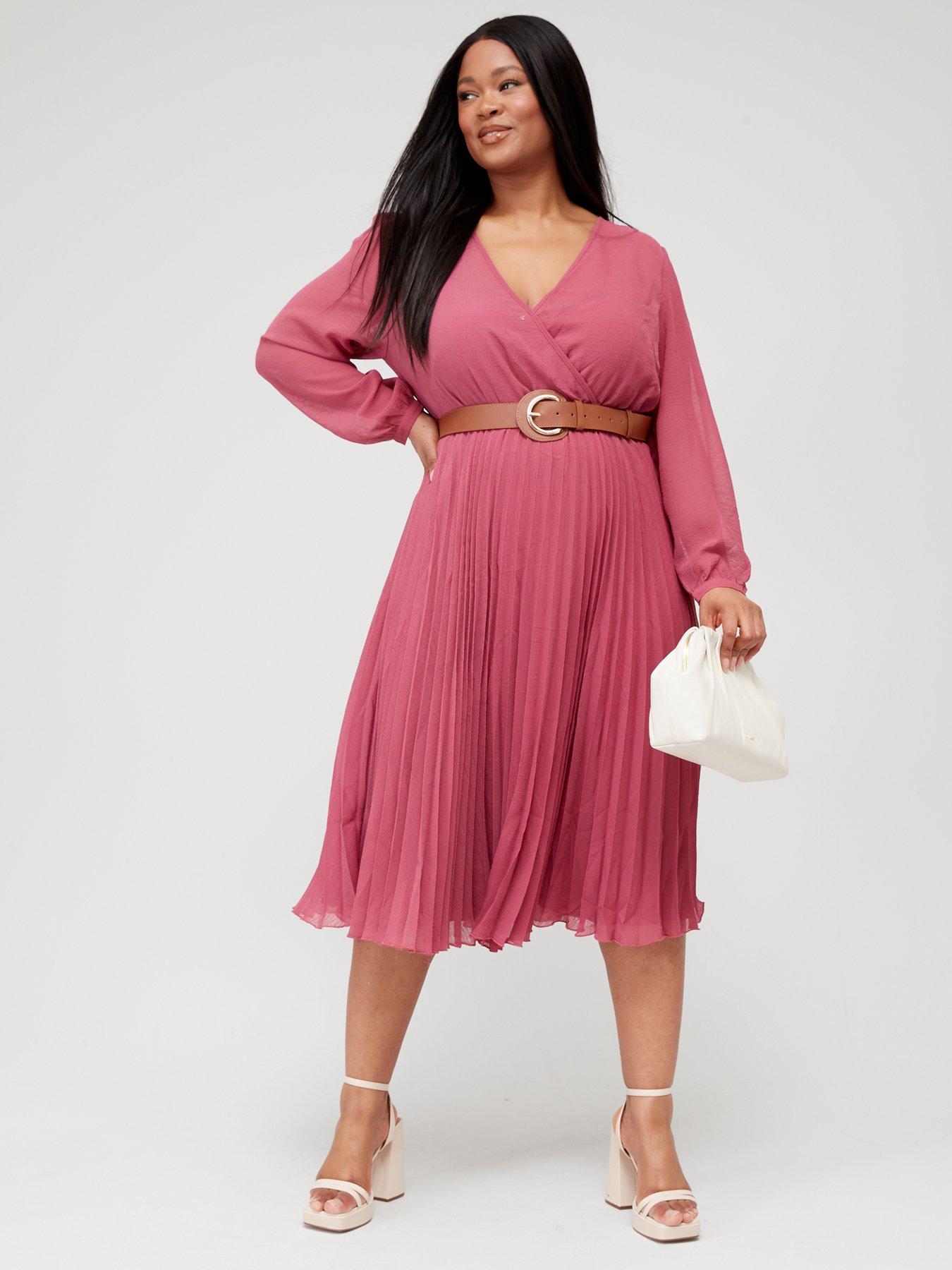 City chic shop pleated dress