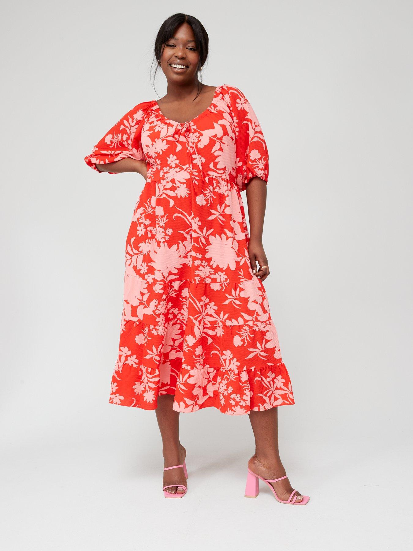 Red city chic on sale dress