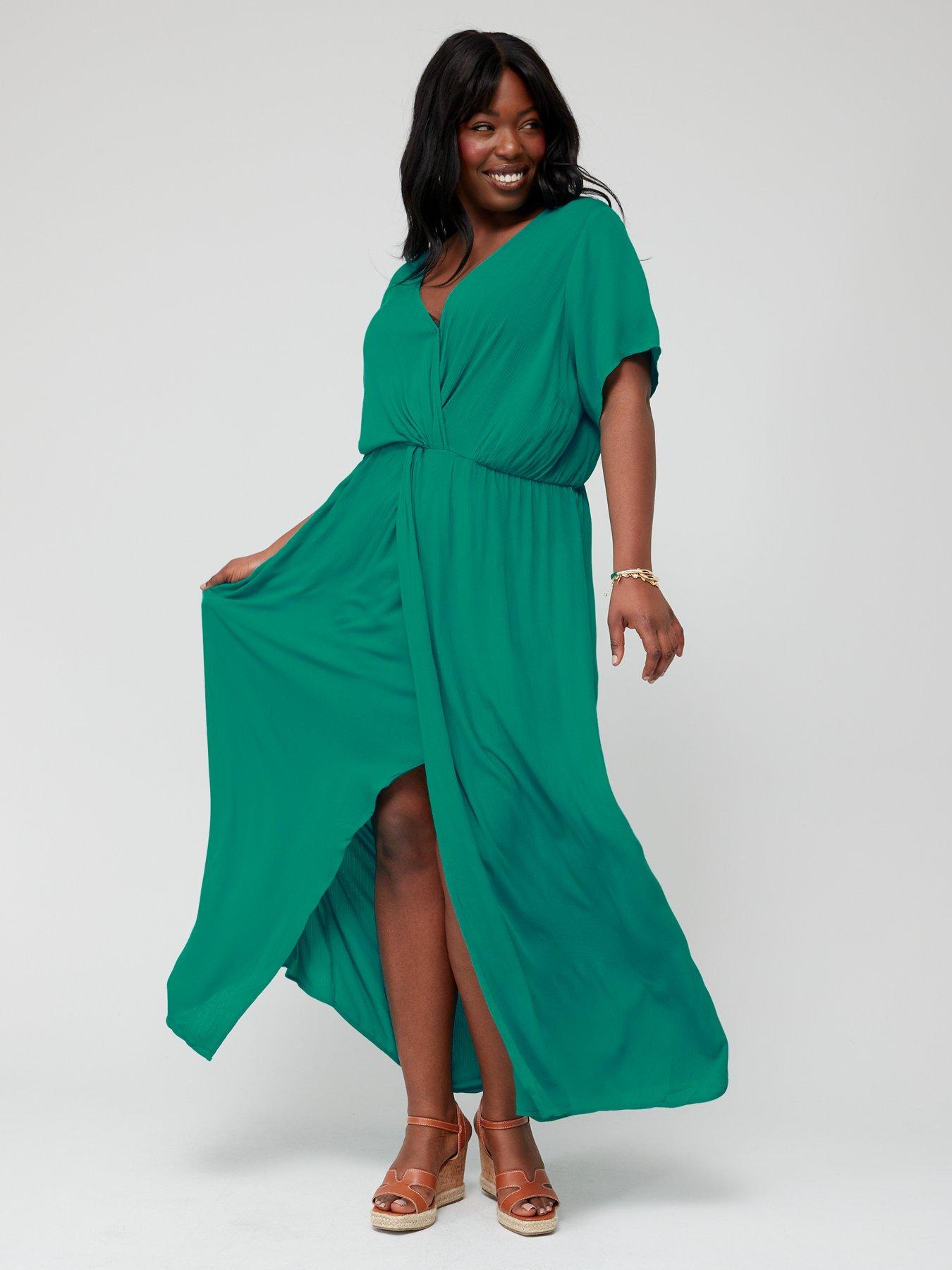 City chic cheap emerald dress