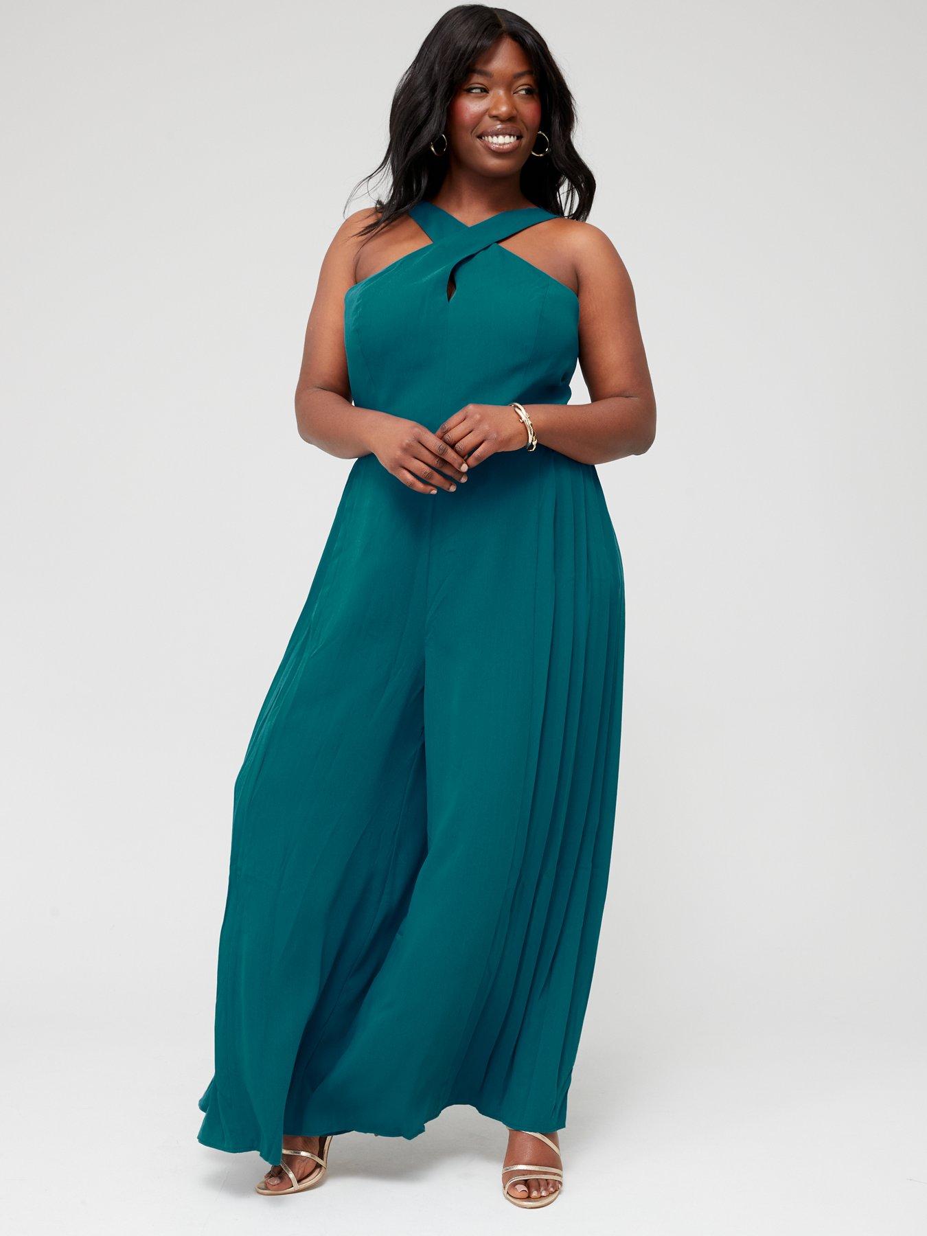 Teal jumpsuit hot sale