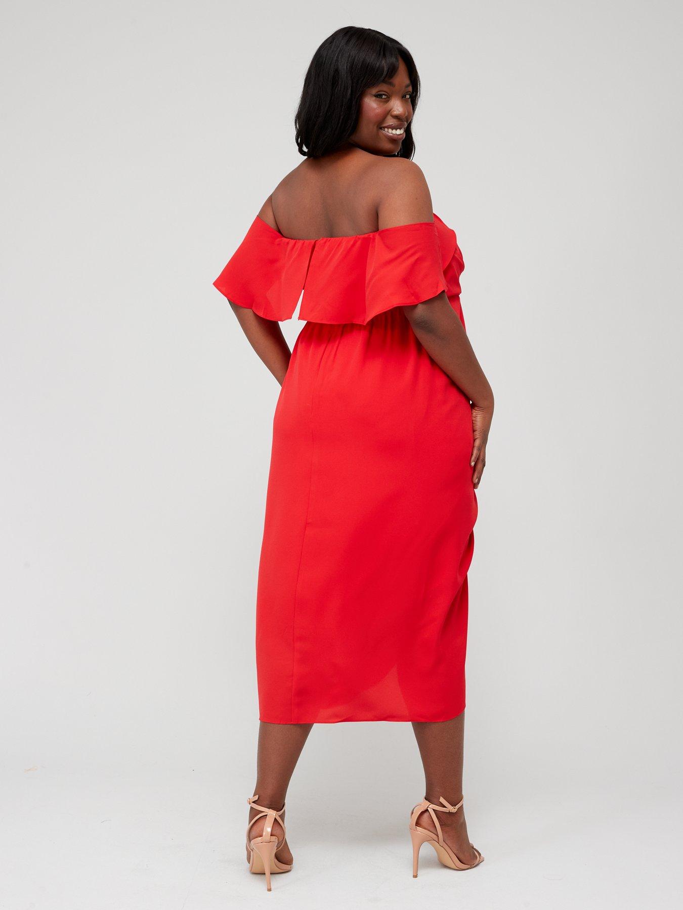 Red outfit plus store size