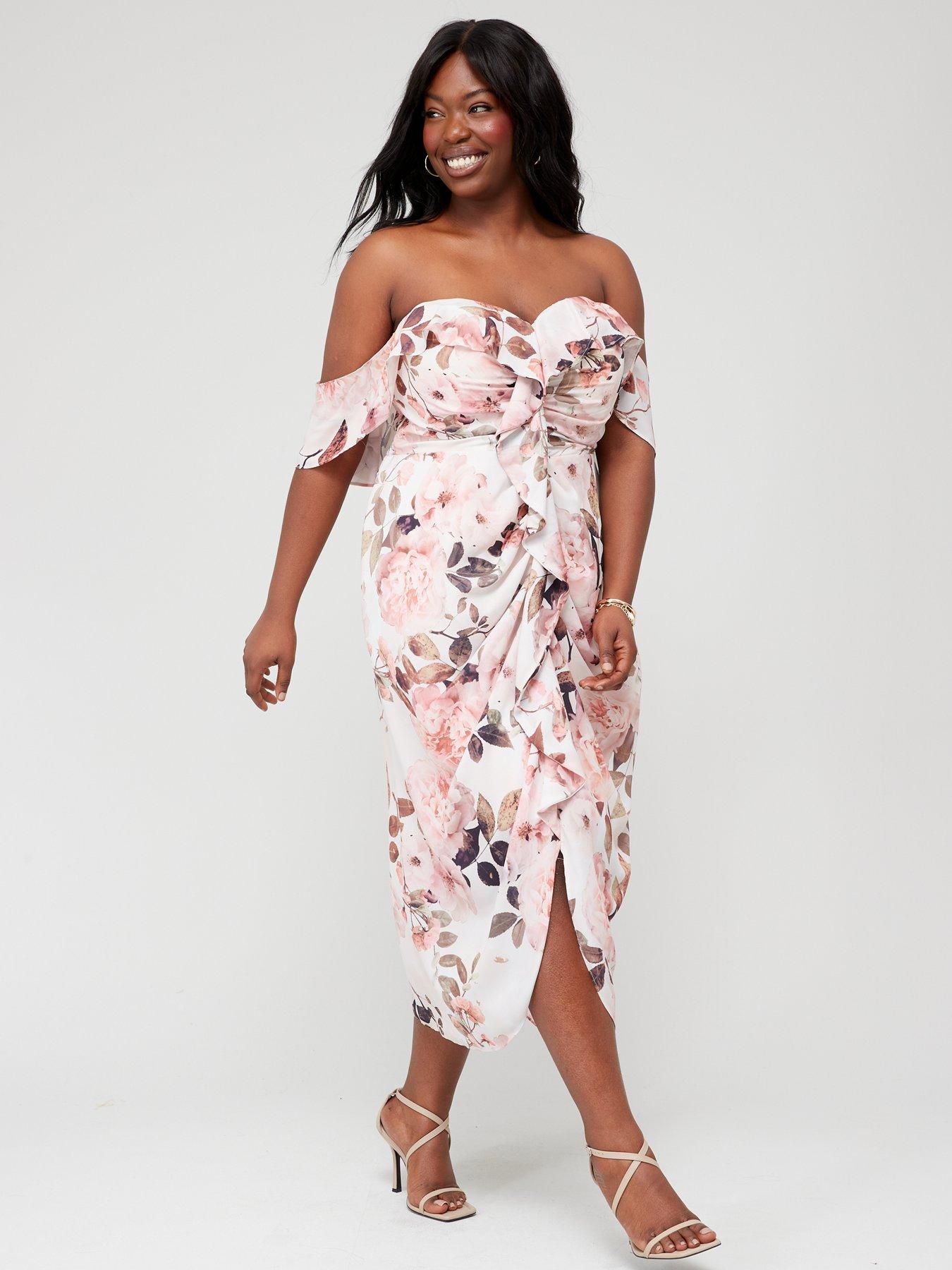 City chic off the shoulder maxi dress sale