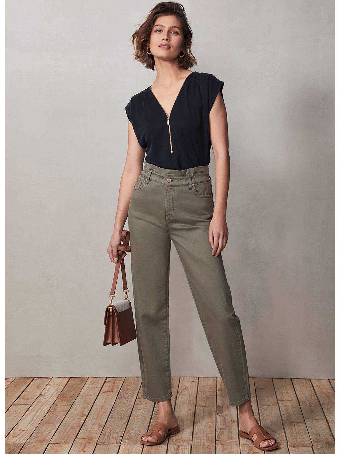 Mint velvet cropped on sale trousers