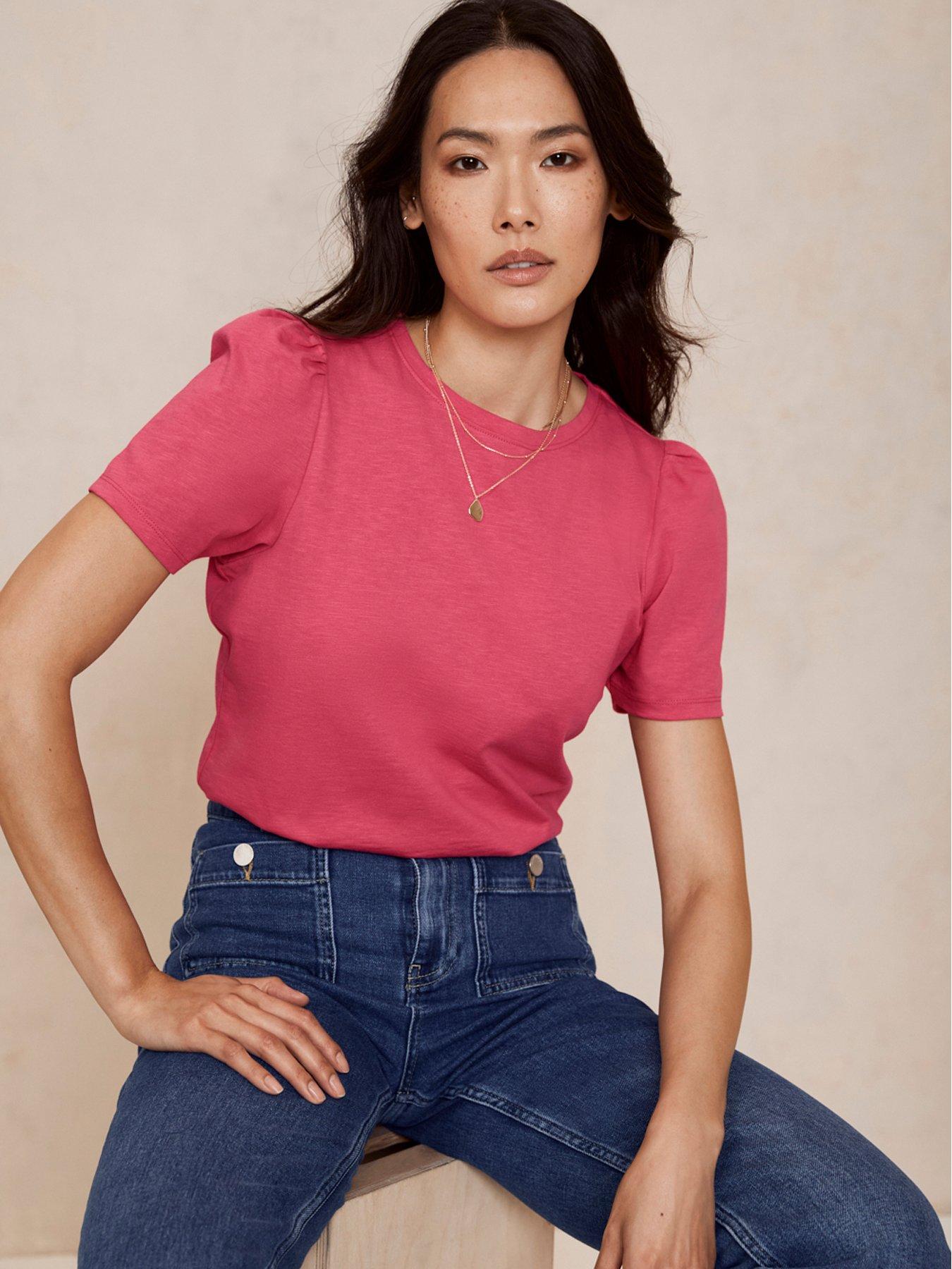 Mint velvet store pink top