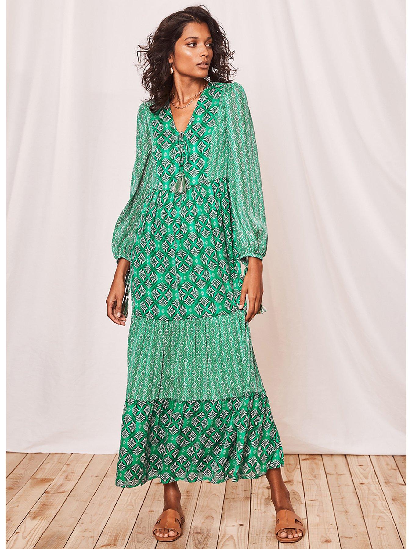 Mint Velvet Esme Print Boho Maxi Dress