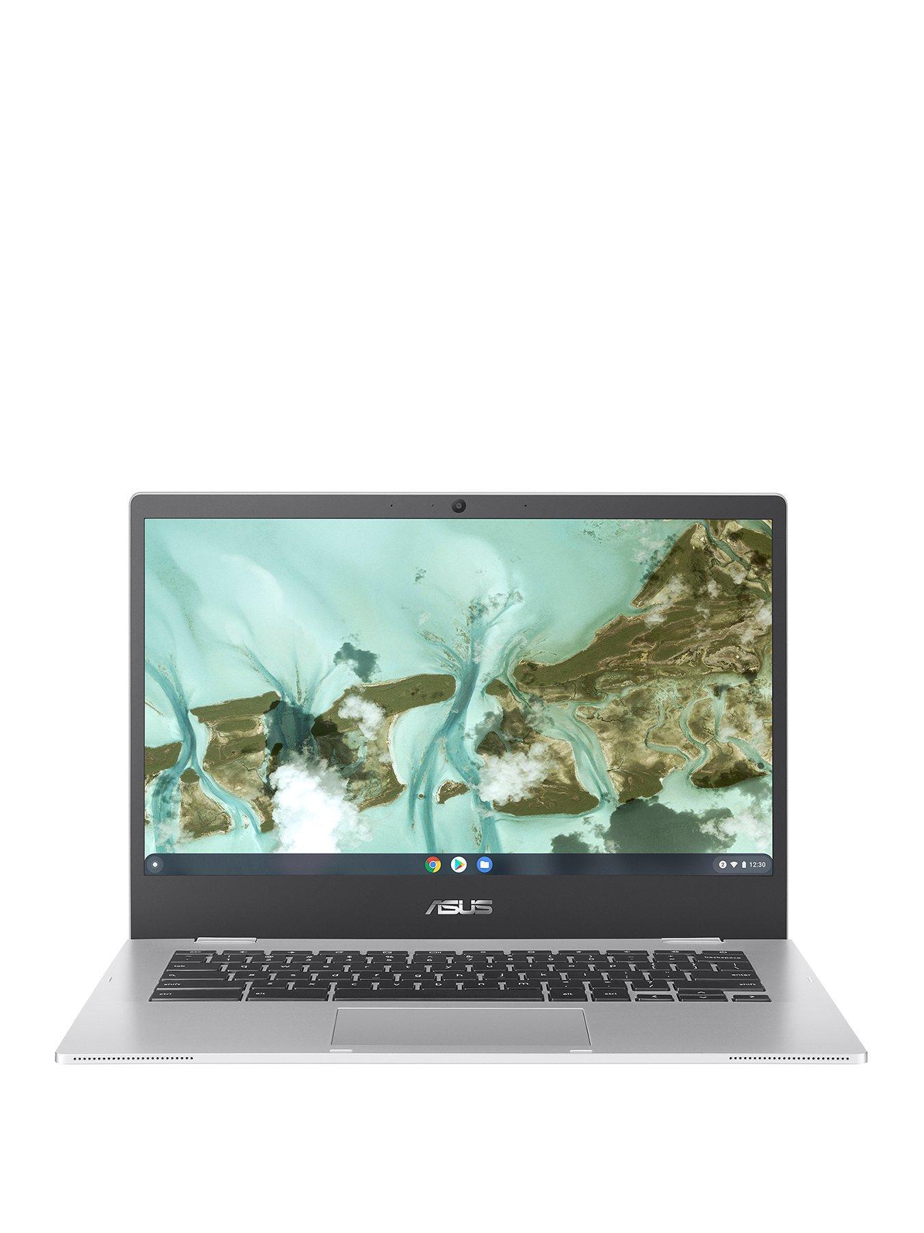 Laptop　Celeron,　Asus　Silver　Intel　Chromebook　Storage,　Full　CX1400CMA-EB0130,　64GB　4GB　RAM　14in　HD