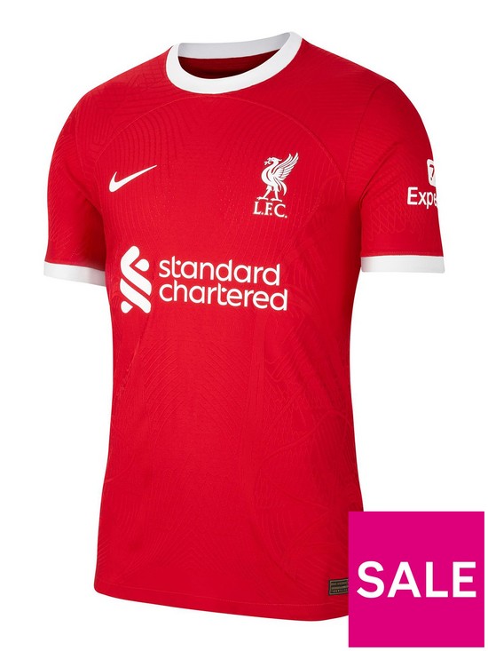 front image of nike-mens-liverpool-home-2324-short-sleeved-vapor-shirt-red